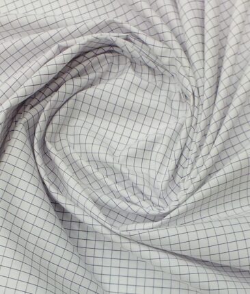 Raymond Dark Purple Self Check Trouser Fabric With Exquisite White base Purple Checks Shirt Fabric (Unstitched)