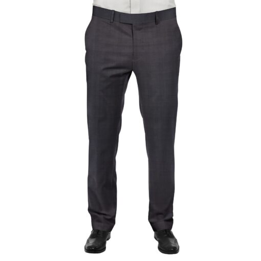 Raymond Dark Purple Self Check Trouser Fabric With Exquisite White base Purple Checks Shirt Fabric (Unstitched)