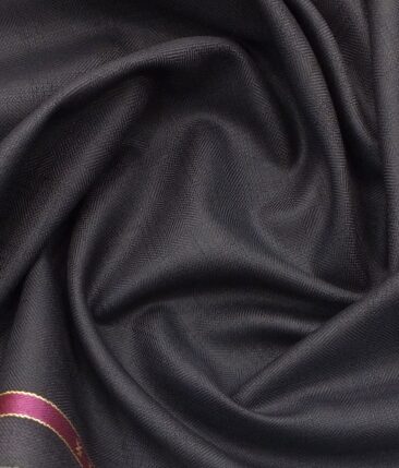 Raymond Dark Purple Self Check Trouser Fabric With Exquisite White base Purple Checks Shirt Fabric (Unstitched)