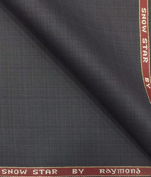Raymond Dark Purple Self Design Trouser Fabric With Exquisite Light Pink Checks Shirt Fabric (Unstitched)