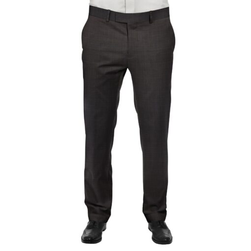 Raymond Dark Purple Self Design Trouser Fabric With Exquisite Light Pink Checks Shirt Fabric (Unstitched)