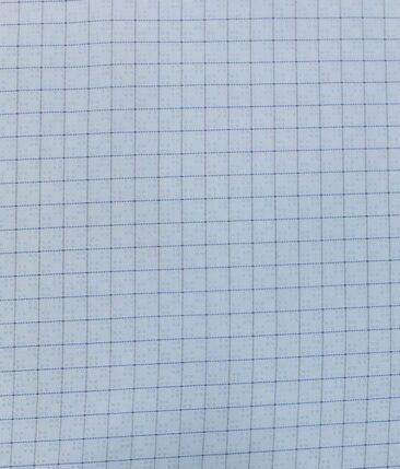 Raymond Dark Navy Blue Self Design Trouser Fabric With Exquisite Sky Blue Checks Shirt Fabric (Unstitched)