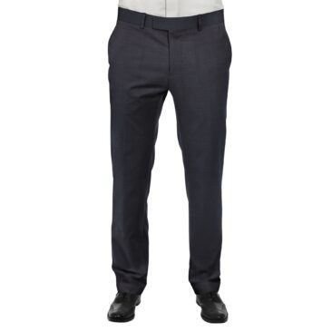 Raymond Dark Navy Blue Self Design Trouser Fabric With Exquisite Sky Blue Checks Shirt Fabric (Unstitched)
