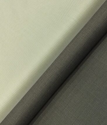 Raymond Medium Brown Structured Trouser Fabric With Exquisite Beige Structured Shirt Fabric (Unstitched)