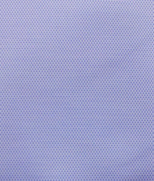 Raymond Dark Royal Blue Self Design Trouser Fabric With Exquisite Light Blue Structured Shirt Fabric (Unstitched)