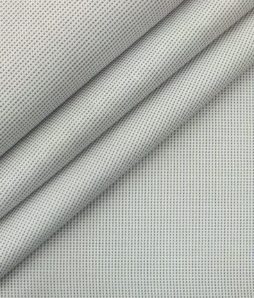 Raymond Blackish Grey Self Design Trouser Fabric With Exquisite Light Grey Structured Shirt Fabric (Unstitched)