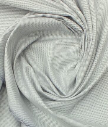 Raymond Blackish Grey Self Design Trouser Fabric With Exquisite Light Grey Structured Shirt Fabric (Unstitched)