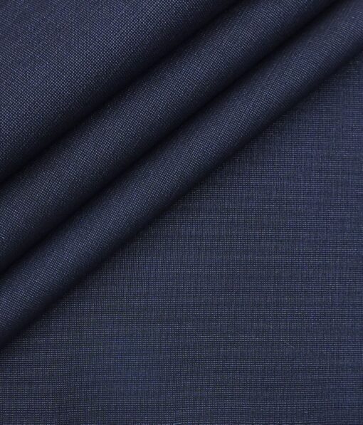 Don & Julio (D & J) Dark Royal Blue Sparkle Structured Premium Party Wear Three Piece Unstitched Suit Length Fabric (Unstitched - 3.75 Mtr)