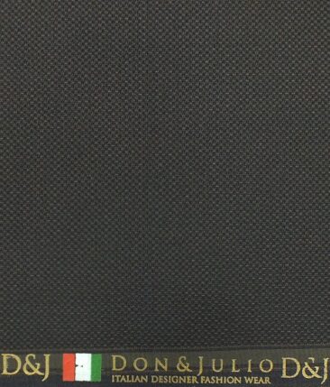 Don & Julio (D & J) Coffee Brown Structured Premium Party Wear Three Piece Unstitched Suit Length Fabric (Unstitched - 3.75 Mtr)