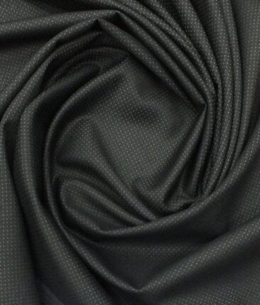 Don & Julio (D & J) Dark Grey Dotted Structured Premium Party Wear Three Piece Unstitched Suit Length Fabric (Unstitched - 3.75 Mtr)