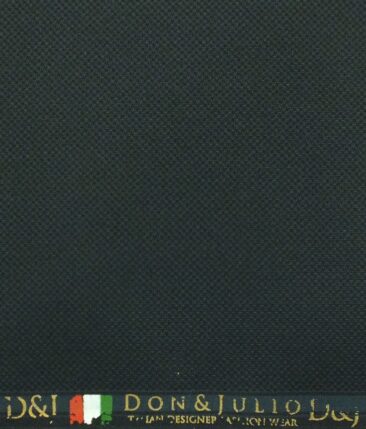 Don & Julio (D & J) Dark Sea Green Structured Premium Party Wear Three Piece Unstitched Suit Length Fabric (Unstitched - 3.75 Mtr)