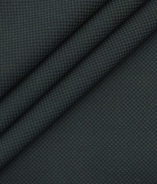 Don & Julio (D & J) Dark Sea Green Structured Premium Party Wear Three Piece Unstitched Suit Length Fabric (Unstitched - 3.75 Mtr)