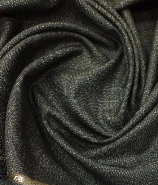 J.Hampstead by Siyaram's Men's Brown Self Check Poly Viscose Trouser Fabric (Unstitched - 1.25 Mtr)