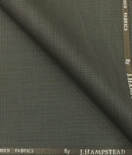 J.Hampstead by Siyaram's Men's Brown Structured Poly Viscose Trouser Fabric (Unstitched - 1.25 Mtr)
