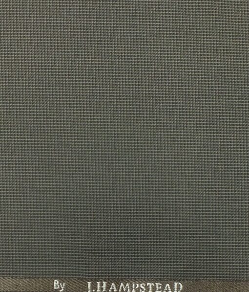 J.Hampstead by Siyaram's Men's Brown Structured Poly Viscose Trouser Fabric (Unstitched - 1.25 Mtr)