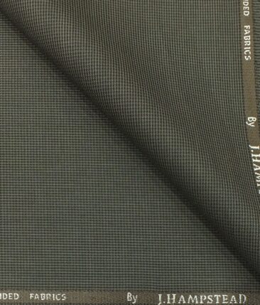 J.Hampstead by Siyaram's Men's Brown Structured Poly Viscose Trouser Fabric (Unstitched - 1.25 Mtr)