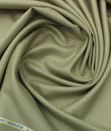 J.Hampstead by Siyaram's Men's Beige Structured Poly Viscose Trouser Fabric (Unstitched - 1.25 Mtr)