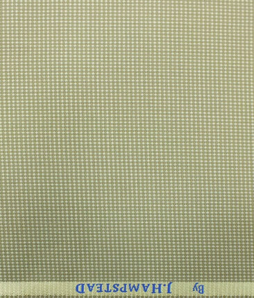 J.Hampstead by Siyaram's Men's Beige Structured Poly Viscose Trouser Fabric (Unstitched - 1.25 Mtr)
