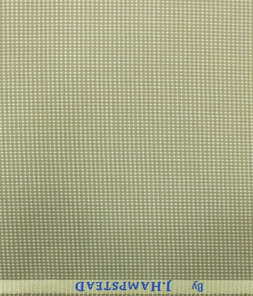 J.Hampstead by Siyaram's Men's Beige Structured Poly Viscose Trouser Fabric (Unstitched - 1.25 Mtr)