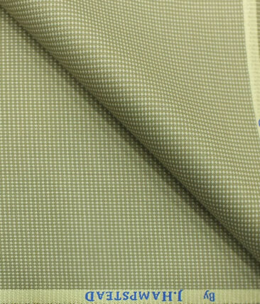J.Hampstead by Siyaram's Men's Beige Structured Poly Viscose Trouser Fabric (Unstitched - 1.25 Mtr)