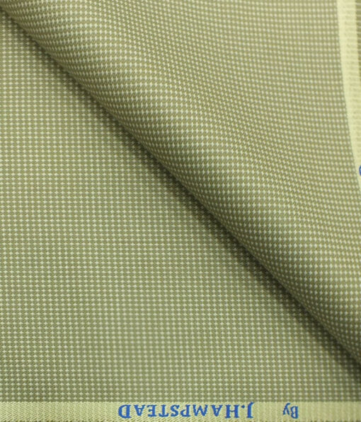 J.Hampstead by Siyaram's Men's Beige Structured Poly Viscose Trouser Fabric (Unstitched - 1.25 Mtr)