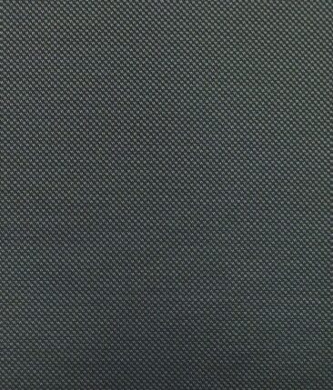 Mark & Peanni Dark Grey Royal Oxford Weave Structured Premium Party Wear Three Piece Unstitched Suit Length Fabric (Unstitched - 3.75 Mtr)