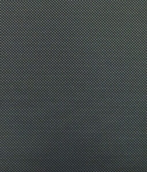 Mark & Peanni Dark Grey Royal Oxford Weave Structured Premium Party Wear Three Piece Unstitched Suit Length Fabric (Unstitched - 3.75 Mtr)
