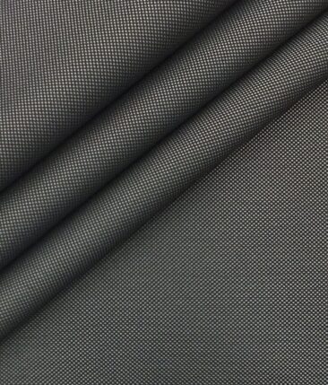 Mark & Peanni Dark Silver Grey Structured Premium Party Wear Three Piece Unstitched Suit Length Fabric (Unstitched - 3.75 Mtr)