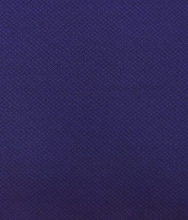 Mark & Peanni Dark Royal Blue Jaquard Structured Premium Party Wear Three Piece Unstitched Suit Length Fabric (Unstitched - 3.75 Mtr)