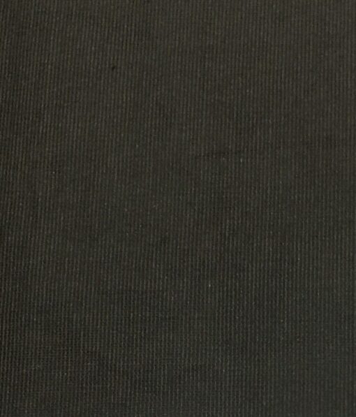 Arvind Dark Brown Self Design 98% Cotton Stretchable Corduroy Trouser Fabric (Unstitched - 1.30 Mtr)