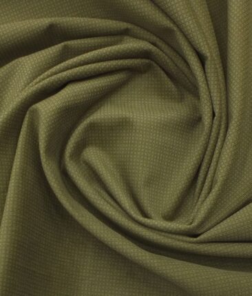 Arvind Camel Brown Structured 98% Cotton Stretchable Corduroy Trouser Fabric (Unstitched - 1.30 Mtr)