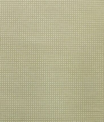 Arvind Cream Structured 98% Cotton Stretchable Corduroy Trouser Fabric (Unstitched - 1.30 Mtr)