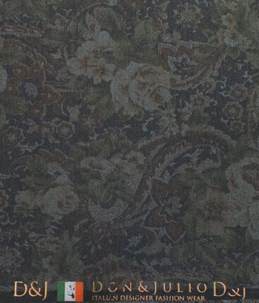 Don & Julio (D & J) Multicolor Printed Premium Bandh Gala or Blazer Fabric (Unstitched - 2 Mtr)