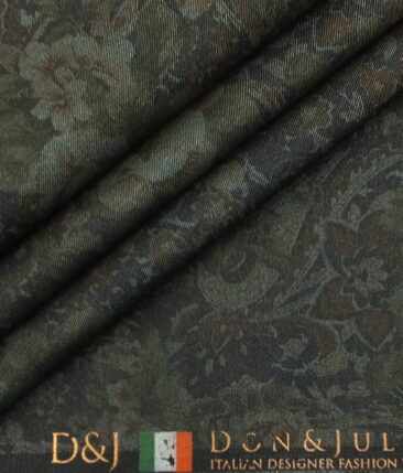 Don & Julio (D & J) Multicolor Printed Premium Bandh Gala or Blazer Fabric (Unstitched - 2 Mtr)