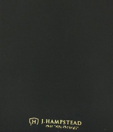 J.hampstead by Siyaram's Black 98% Cotton Solids Stretchable Trouser Fabric (Unstitched - 1.40 Mtr)