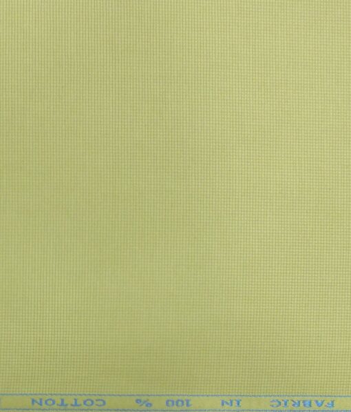 J.hampstead by Siyaram's Macaroon Beige 100% Cotton Structured Trouser Fabric (Unstitched - 1.30 Mtr)