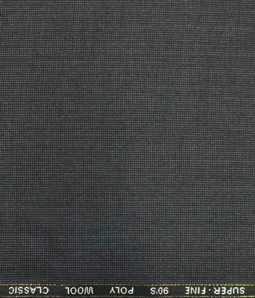 J.Hampstead by Siyaram's Dark Grey Structured Super 100's 35% Wool Premium Unstitched Three Piece Suit Fabric (3.75 Mtr)