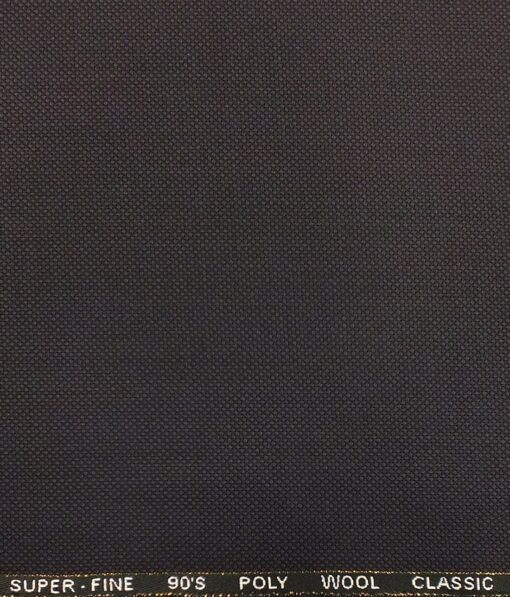 J.Hampstead by Siyaram's Wine Structured Super 100's 35% Wool Premium Unstitched Three Piece Suit Fabric (3.75 Mtr)