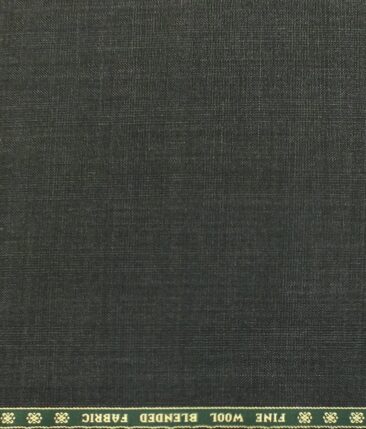 Raymond Dark Grey Self Check 10% Merino Wool Premium Unstitched Three Piece Suit Fabric (3.75 Mtr)