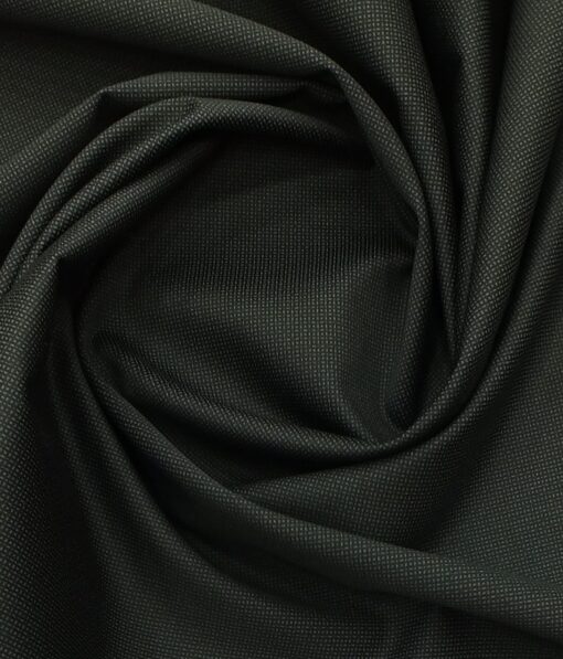 Saville & Young (S&Y) Greyish Black 100% Giza Cotton Dots Printed Trouser Fabric (Unstitched - 1.30 Mtr)