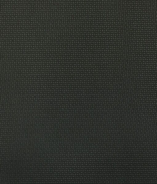 Saville & Young (S&Y) Greyish Black 100% Giza Cotton Dots Printed Trouser Fabric (Unstitched - 1.30 Mtr)