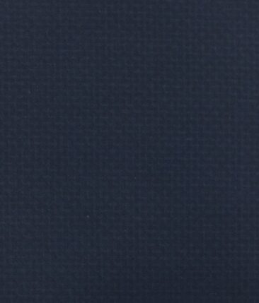 Saville & Young (S&Y) Dark Blue 100% Giza Cotton Self Design Printed Trouser Fabric (Unstitched - 1.30 Mtr)