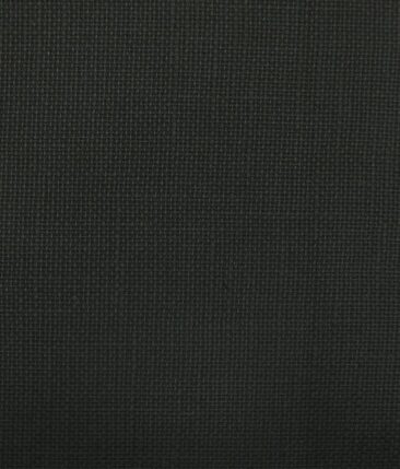 True Value Jet Black 100% Cotton Jute Weave Trouser Fabric (Unstitched - 1.30 Mtr)