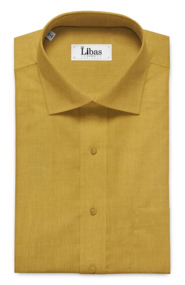 Linen Club Butterscotch Beige 100% Pure Linen 60 LEA Self Design Shirt Fabric (1.60 M)