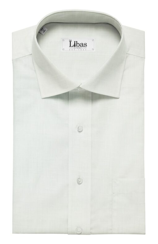 Linen Club Off-White 100% Super Fine Pure Linen 100 LEA Self Design Shirt Fabric (1.60 M)