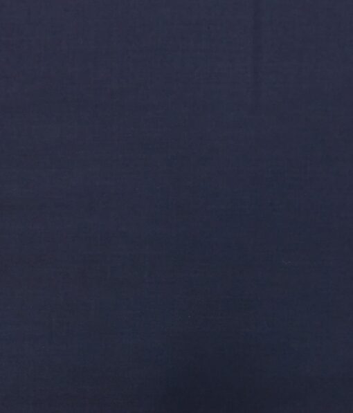 Bombay Rayon Men's Dark Royal Blue 100% Cotton Satin Weave Shirt Fabric (1.60 M)