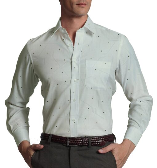 Raymond Dark Brown Checks Trouser Fabric With Exquisite Cream Brasso Cotton Blend Shirt Fabric (Unstitched)