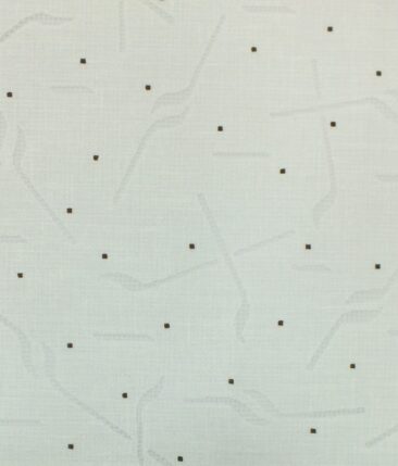 Raymond Dark Brown Checks Trouser Fabric With Exquisite Cream Brasso Cotton Blend Shirt Fabric (Unstitched)