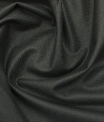 Raymond Black Structured Trouser Fabric With Exquisite White & Black Printed Shirt Fabric (Unstitched)