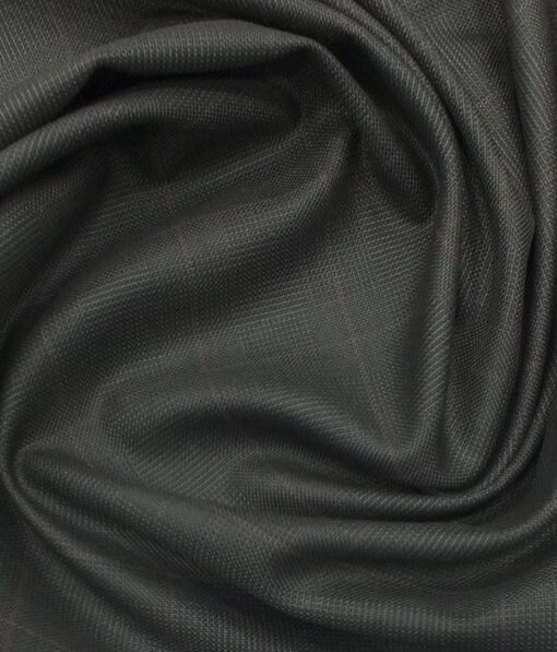 Raymond Dark Brown Checks Trouser Fabric With Exquisite Beige Khadi Look Printed Shirt Fabric (Unstitched)